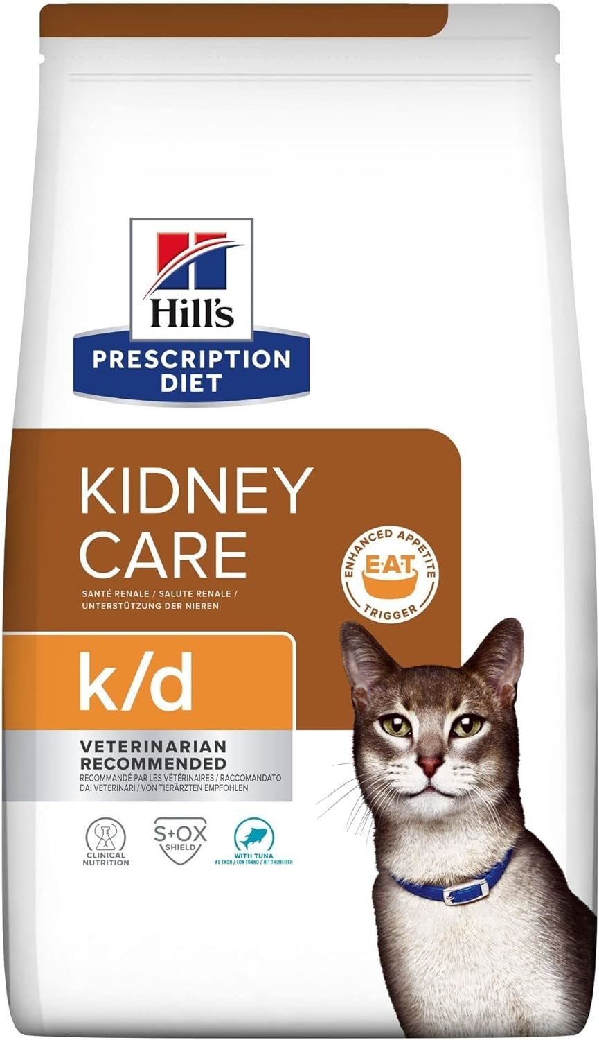 Hills Prescription Diet Kidney Care K/D Ton Balıklı Kedi Kuru Maması 1.5 kg (stt:01/2027)