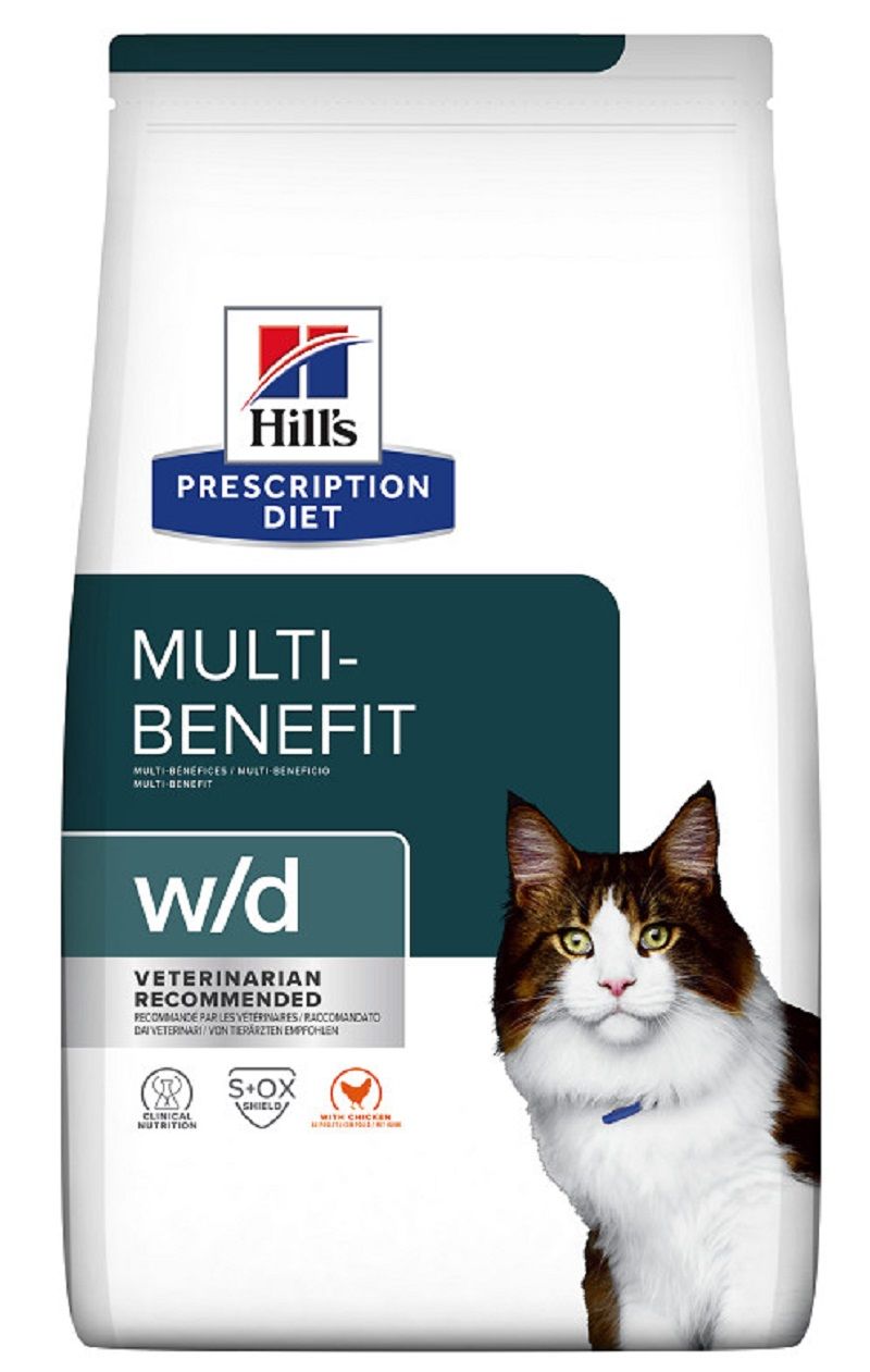 Hills Prescription Diet Multi Benefit w/d Tavuklu Kedi Kuru Maması 1,5 kg (stt:06/2025)