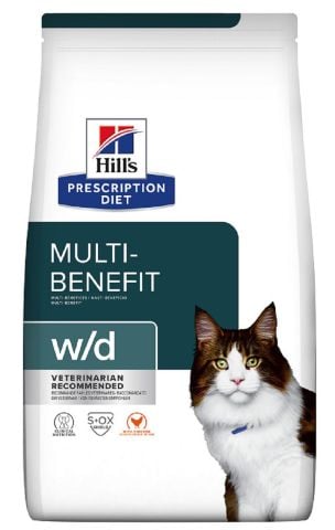 Hills Prescription Diet Multi Benefit w/d Tavuklu Kedi Kuru Maması 1,5 kg (stt:05/2027)