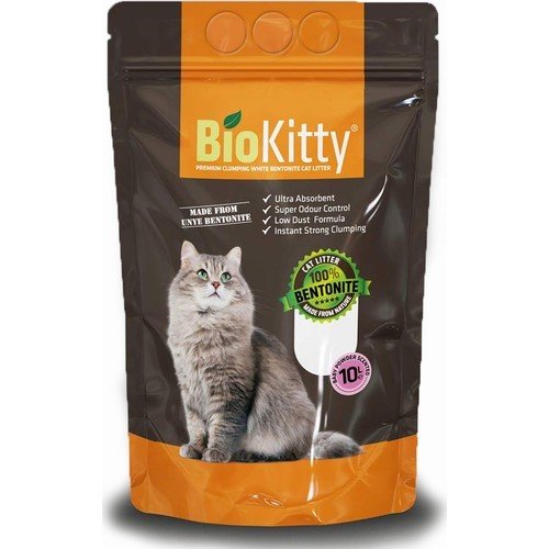 BioKitty Bebek Pudralı Tozsuz İnce Taneli Topaklanan Kedi Kumu 10 Lt