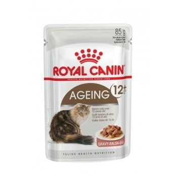 Royal Canin Senior Ageing 12+ Gravy Pouch Yaşlı Kedi Yaş Maması 85 Gr (stt.01/2027)