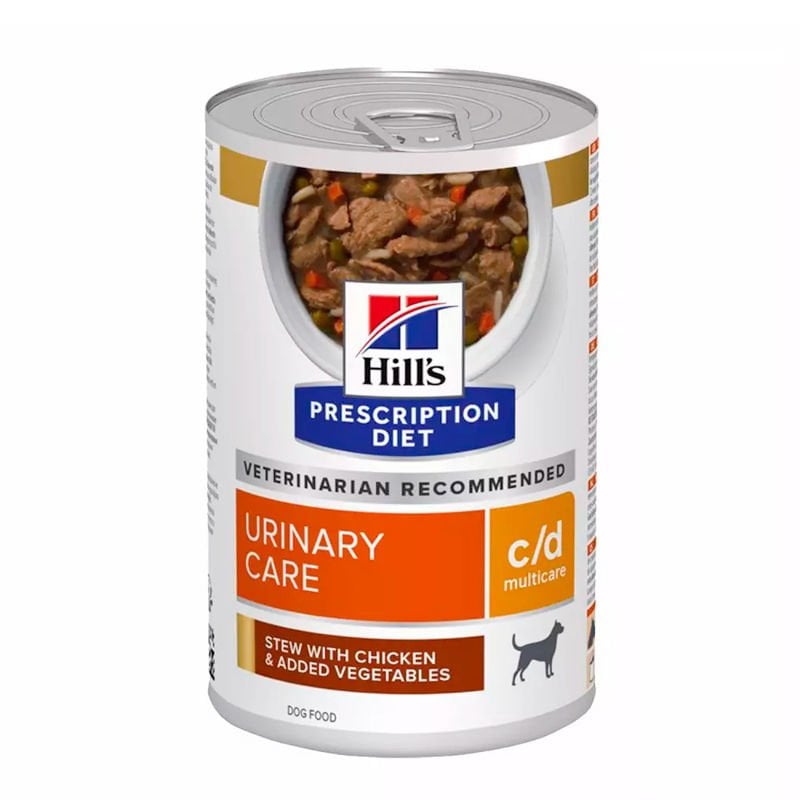 Hills Prescription Diet Urinary Care c/d Tavuklu ve Sebzeli (Güveç) Köpek Konservesi 354 gr (stt:07/2027)