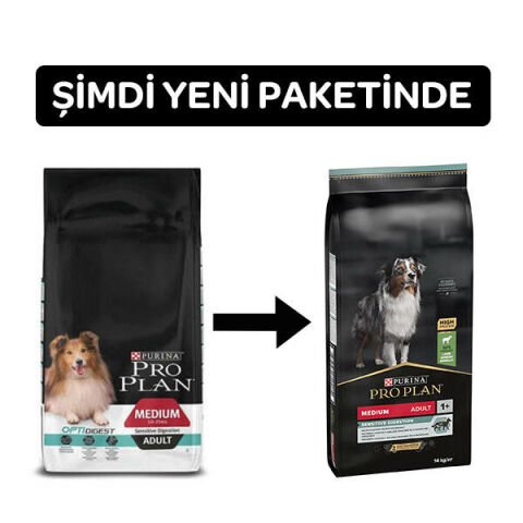 Proplan Medium Kuzu Etli Orta Irk Yetişkin Köpek Maması 14 Kg (stt.12/2027)