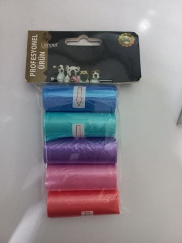 Lion Köpek Dışkı Poşeti 5 li Paket