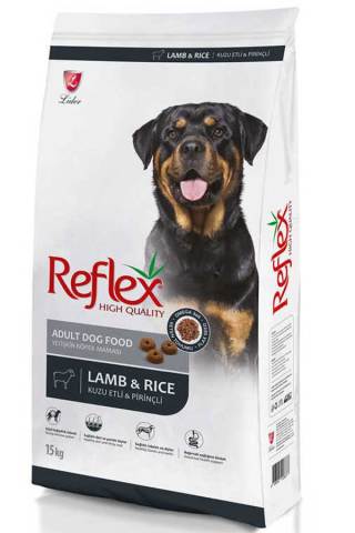 Reflex Adult Dog Kuzu Etli & Pirinçli Yetişkin Köpek Maması 15 kg(stt.07/2027)