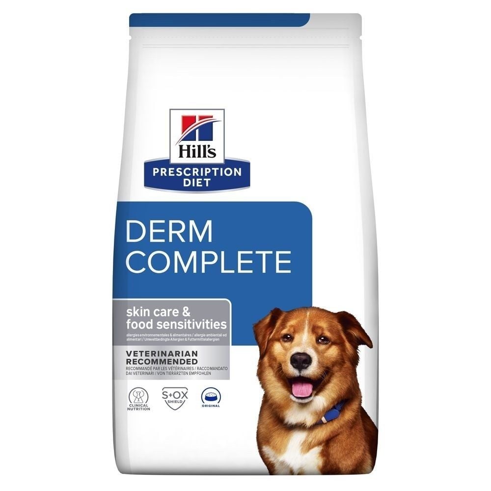 Hills Prescription Diet Derm Complete Köpek Kuru Maması 4 kg (stt:02/2027)