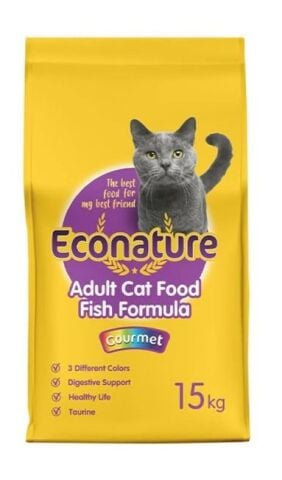 Econature Gourme Balıklı Yetişkin Kedi Maması 15 kg  (stt.04/2027)