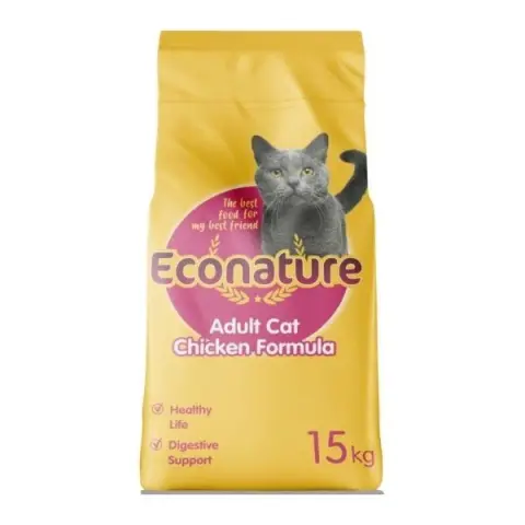 Econature Tavuklu Yetişkin Kedi Maması 15 kg (stt:04/2027)