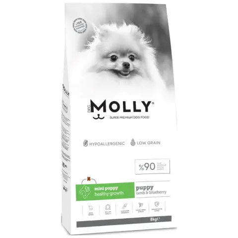 Molly Hypoallergenic Kuzu Etli Küçük Irk Yavru Köpek Kuru Maması 8 kg (stt:07/2027)