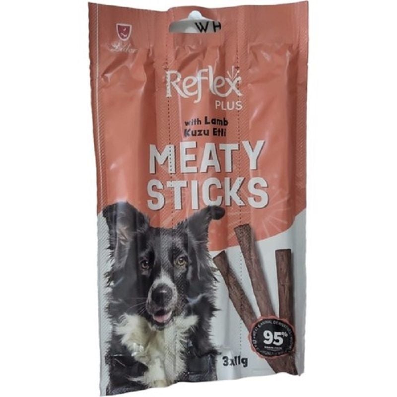 Reflex Plus Meaty Sticks Kuzu Etli Köpek Ödül Çubuk (3x11gr) 33 gr.