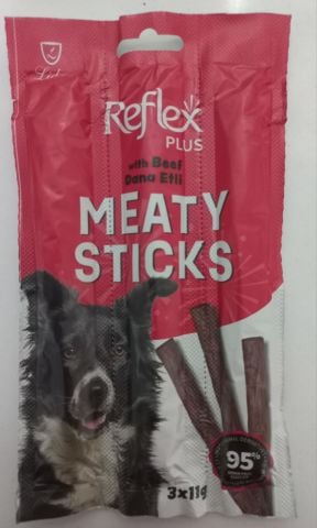 Reflex Plus Meaty Sticks Dana Etli Köpek Ödül Çubuk (3x11gr) 33 gr.