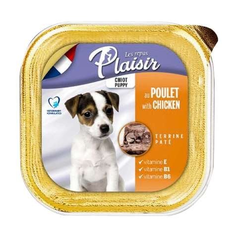 Plaisir Puppy Tavuk Etli Ezme Pate Yavru Köpek Konservesi 150 Gr. (stt:02/2025)