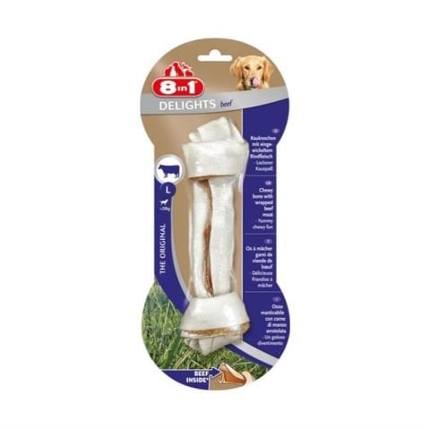 8 in 1 Delights Beef Bone Biftekli Düğümlü Köpek Ödül Kemiği L (85g)