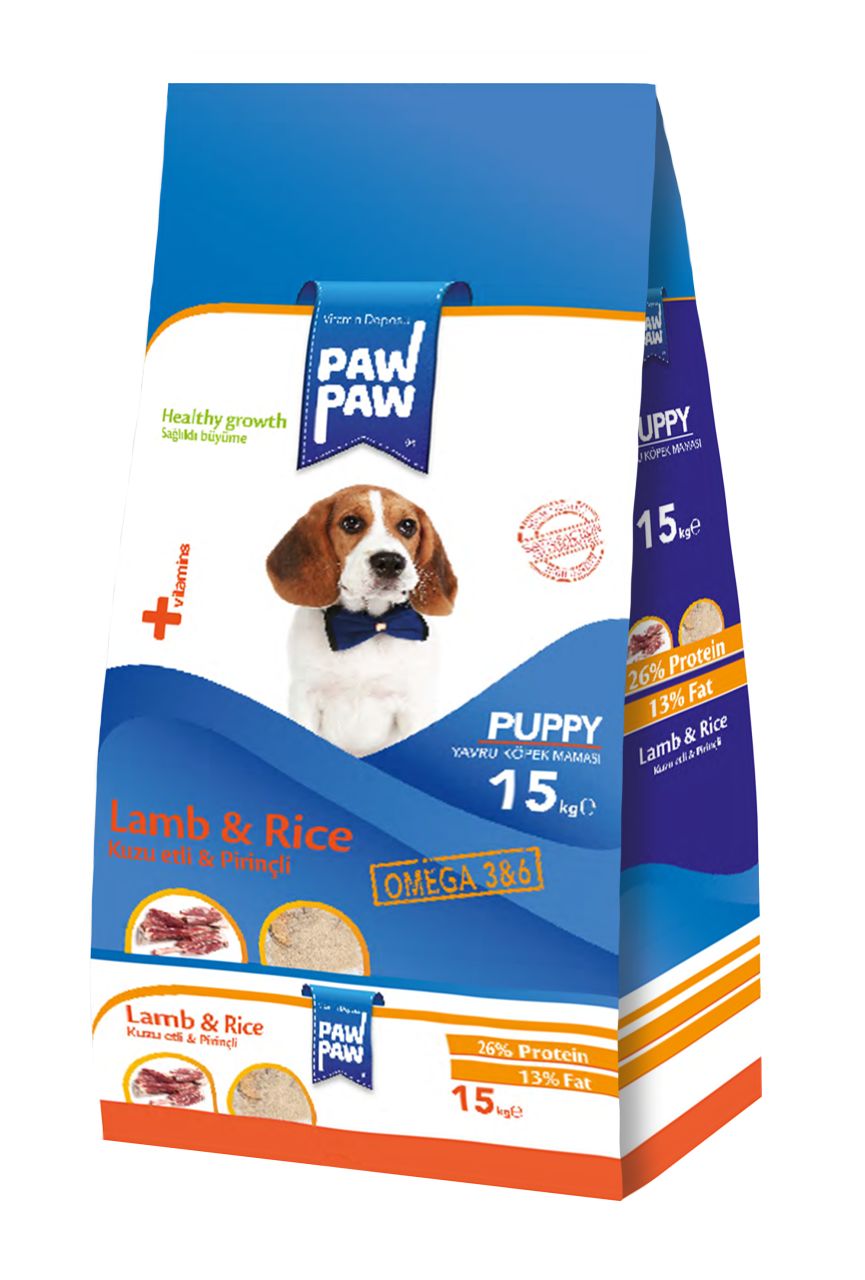 Paw Paw (PawPaw)Yavru Köpek Maması-15kg-Yeni Formül(skt.08.2024)