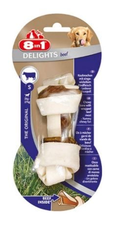 8 in 1 Delights Beef Bone Biftekli Düğümlü Köpek Ödül Kemik S (35g)