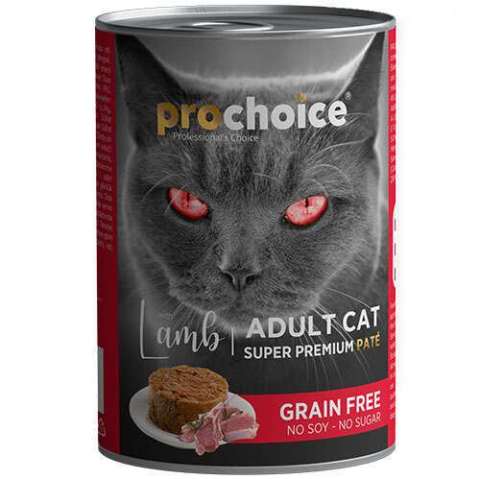 Prochoice Tahılsız Kuzu Etli Yetişkin Kedi Konservesi 400 gr.(stt.07/2025)
