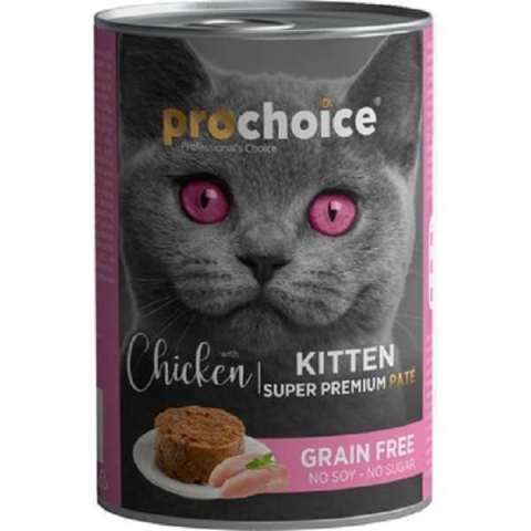 Prochoice Kitten Tahılsız Tavuklu Yavru Kedi Maması 400 gr.(stt.08/2027)