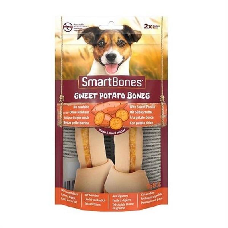 Smart Bones Tatlı Patatesli Mini Düğüm Kemik Köpek Ödül Maması 2 Adet (158g)
