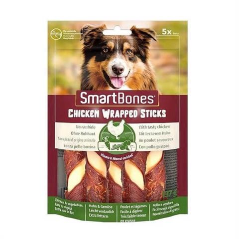 Smart Bones Tavuk Sargılı Stick Köpek Ödül Maması 5 Adet (125g)(stt.12/2027)