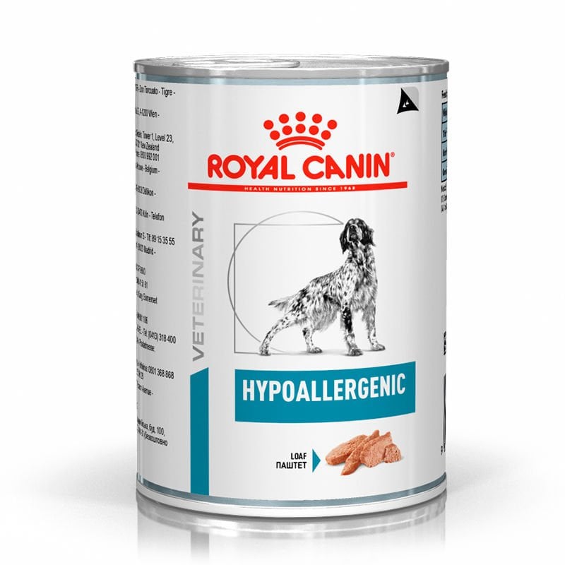 Royal Canin Veterinary Hypoallergenic Hipoalerjenik Köpek Konservesi 400gr (stt:10/2026)