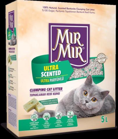 MIRMIR ULTRA PARFÜMLÜ KEDİ KUMU 5 LT