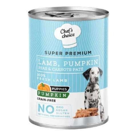 New Chefs Choice Puppy Lamb Pate Kuzulu Yavru Köpek Konservesi 400 gr(stt.04/2028)