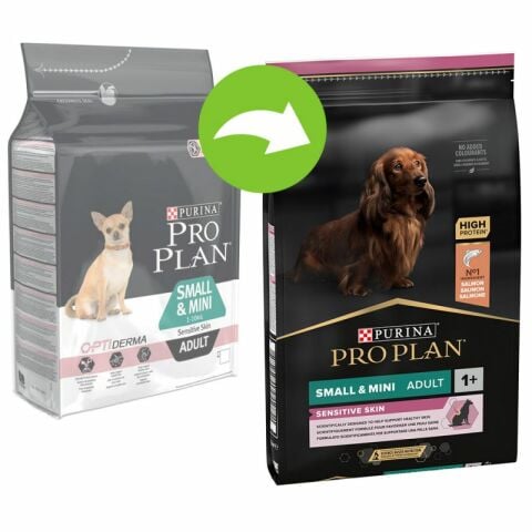 Proplan Somonlu Küçük Irk Hassas Derili Yetişkin Köpek Maması 3 Kg(stt.06/2027)