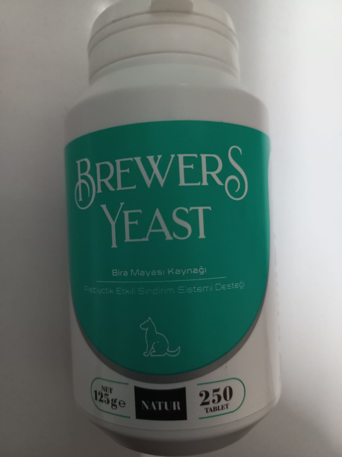 Natur  Brewers Yeast Köpekler için Prebiyotik Etkili Sindirim Sistemi Desteği 250 Tablet (stt:05/2027)