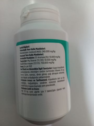 Natur  Brewers Yeast Köpekler için Prebiyotik Etkili Sindirim Sistemi Desteği 250 Tablet (stt:05/2027)