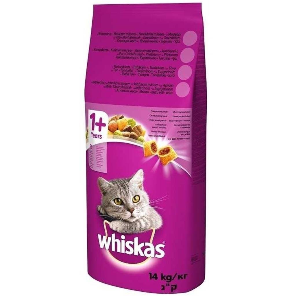 Whiskas Biftekli Sebzeli Yetişkin Kedi Mamasi 14 Kg(stt.09/2027)