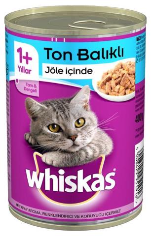 Whiskas Ton Balıklı Yetişkin Kedi Konservesi 400 gr (stt.05/2027)