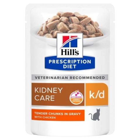 Hills Prescription Diet Kidney Care k/d Tavuklu Böbrek Fonksiyonu Destekleyici Kedi Konservesi 85 gr (stt:08/2027)