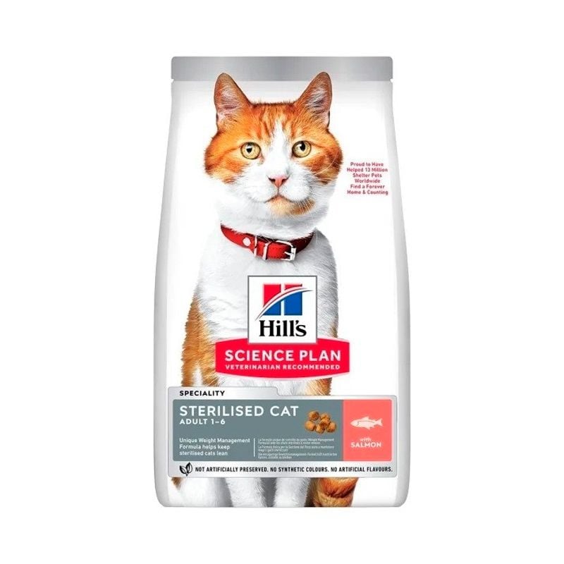 Hills Science Plan Sterilised Somonlu Kısır Kedi Maması 10 kg (stt:04/2027)