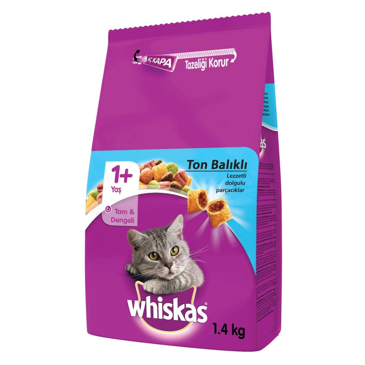 Whiskas Ton Balıklı Kuru Kedi Maması 1.4 kg (stt.10/2027)