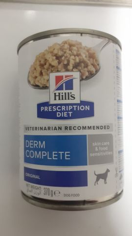 Hills Prescription Diet Derm Complete Köpek Yaş Maması 370 gr (stt:02/2026)