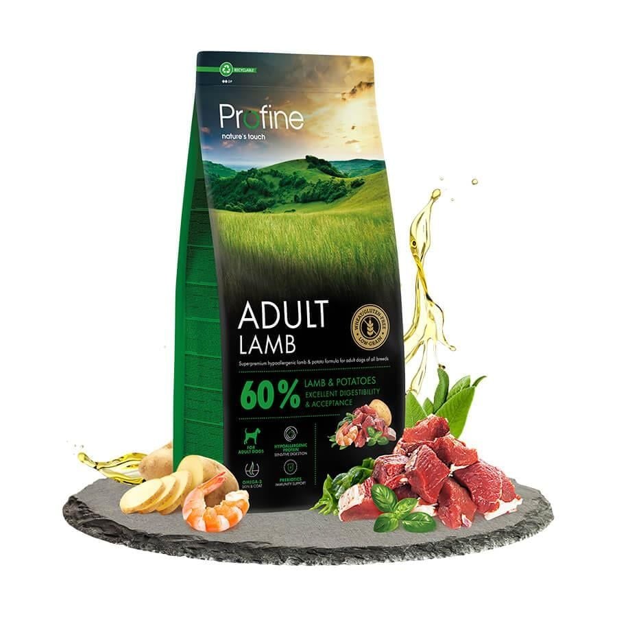 Profine Tahılsız Glutensiz Kuzu Etli Yetişkin Köpek Maması 12 kg (stt:05/2026)