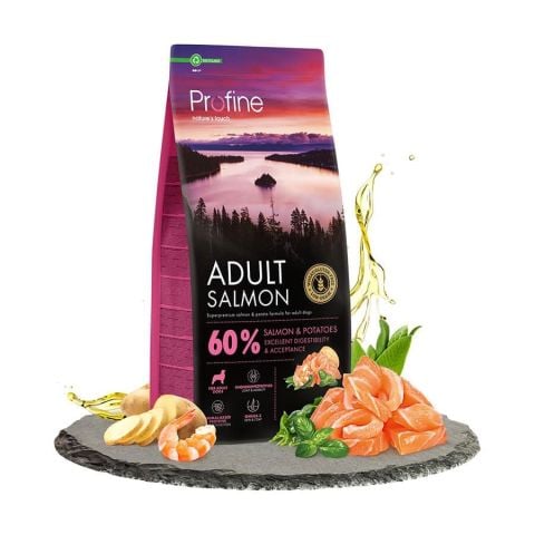 Profine Tahılsız Glutensiz Somonlu Yetişkin Köpek Maması 12 kg (stt:10/2027)