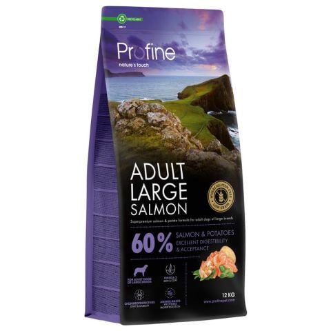 Profine Hipoalerjenik Büyük Irk Köpekler İçin Somonlu Düşük Tahıllı Yetişkin Köpek Maması 12 kg (stt:12/2026)