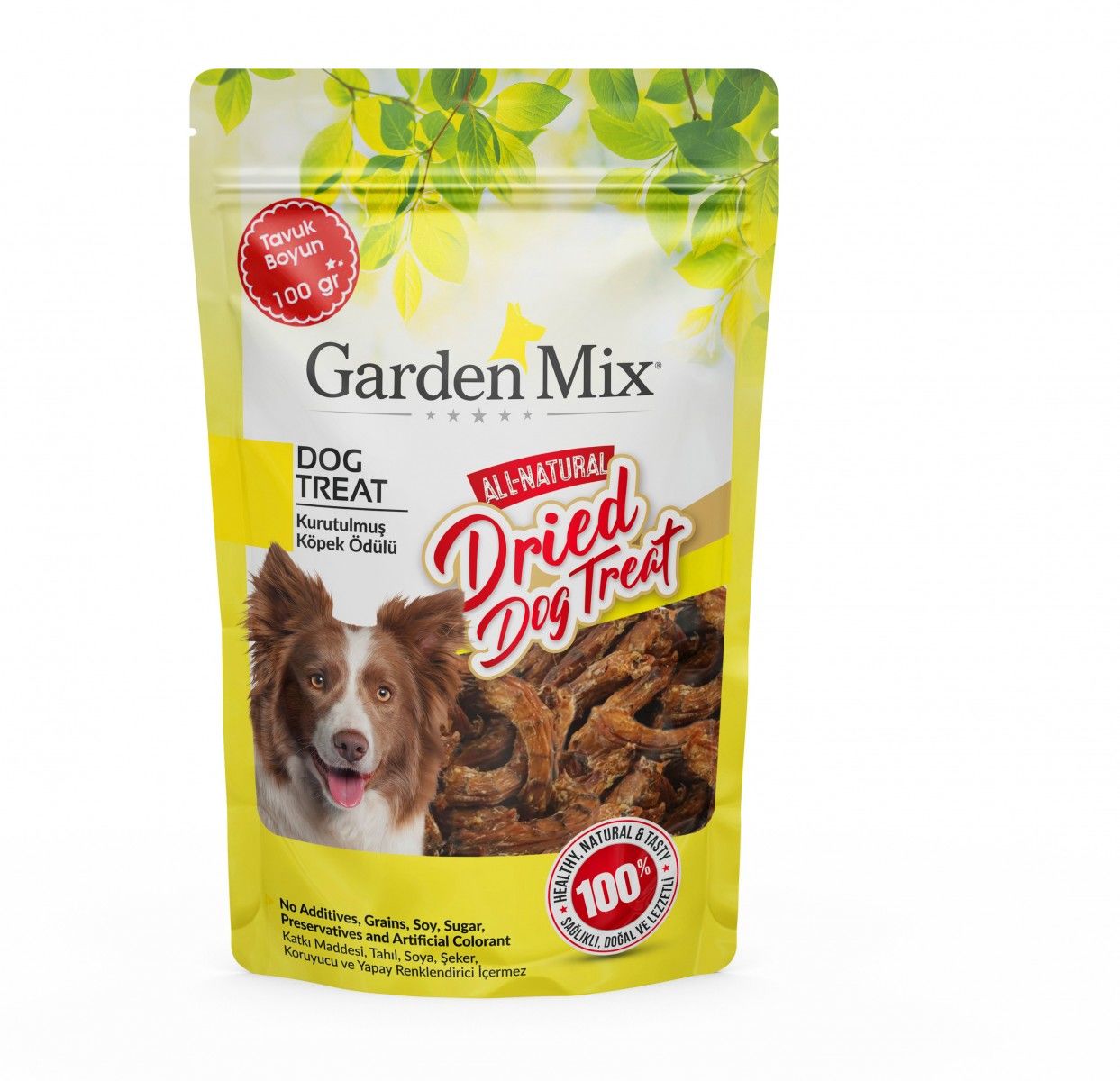 Garden Mix Kurutulmuş Tavuk Boyun Köpek Ödülü 100 Gr