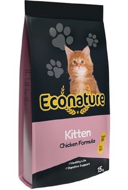 Econature Tavuklu Yavru Kedi Maması 15 Kg (stt.12/2026)