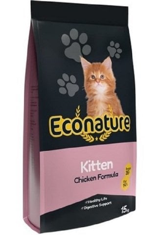 Econature Tavuklu Yavru Kedi Maması 15 Kg (stt.12/2026)