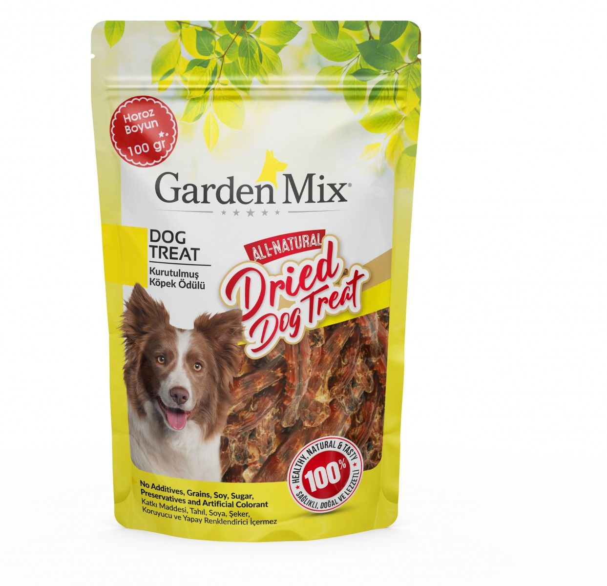 Garden Mix Kurutulmuş Horoz Boyun Köpek Ödülü 100 Gr