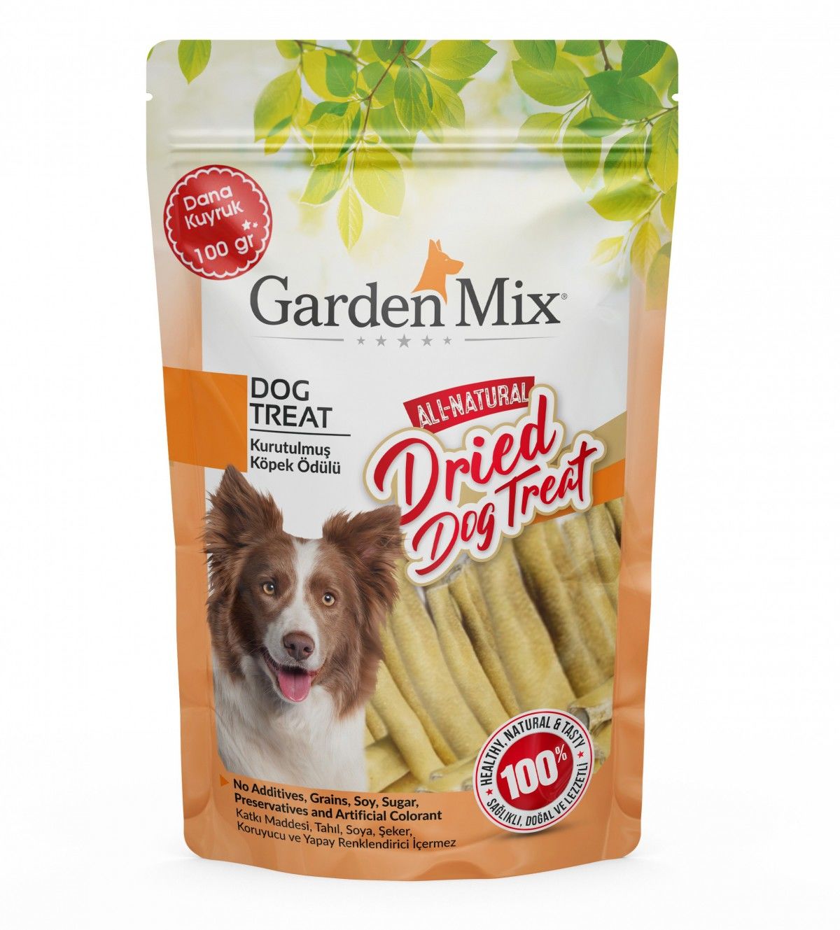Garden Mix Kurutulmuş Dana Kuyruk Köpek Ödülü 100 Gr