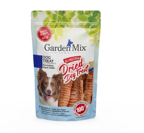 Garden Mix Kurutulmuş Dana Gırtlak Köpek Ödülü 80 Gr