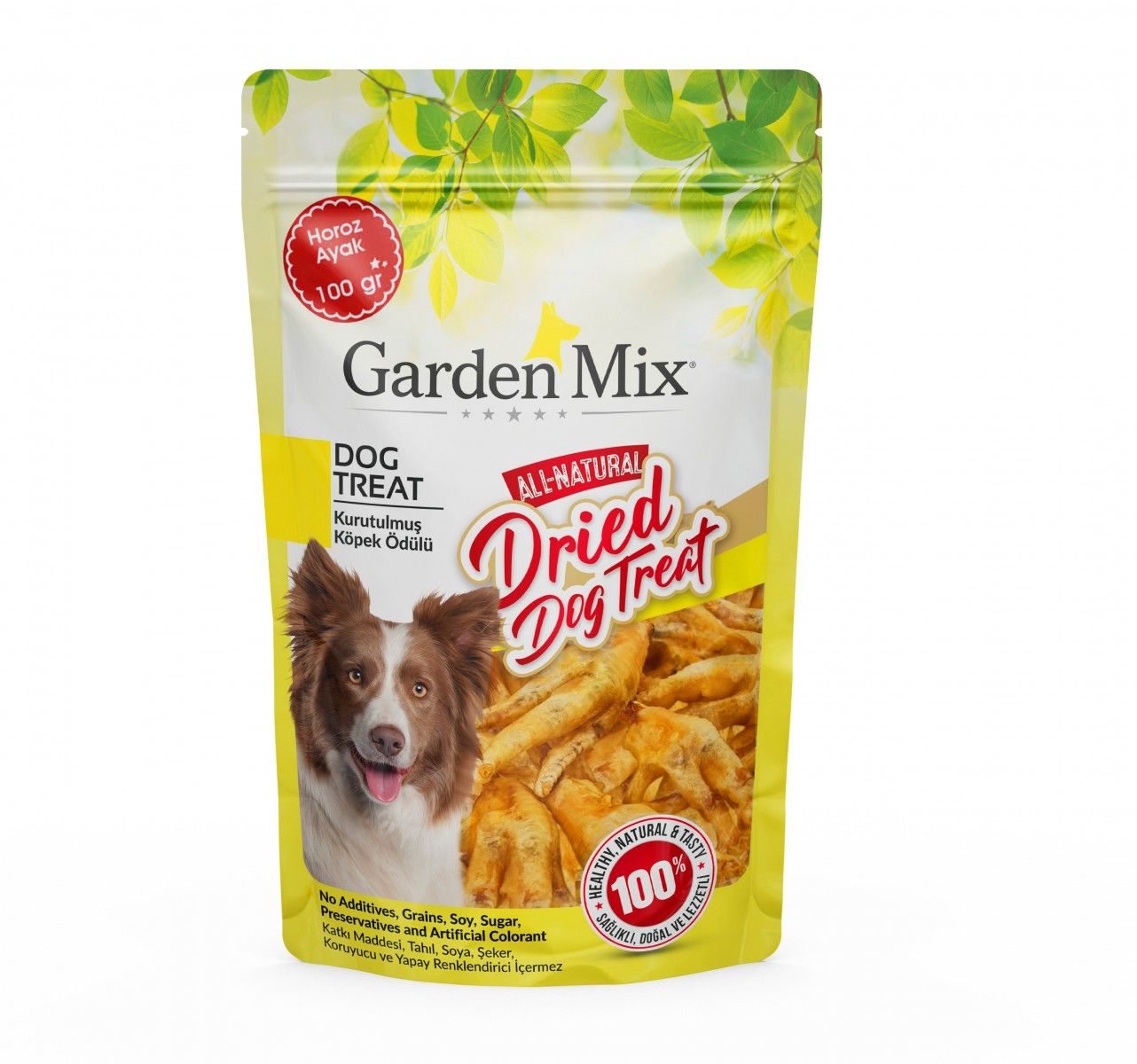 Garden Mix Kurutulmuş Horoz Ayak Köpek Ödülü 100 Gr