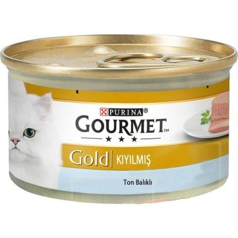 Gourmet Gold Kıyılmış(Pate)Ton Balıklı Konserve Kedi Maması 85 Gr(stt.08/2026)