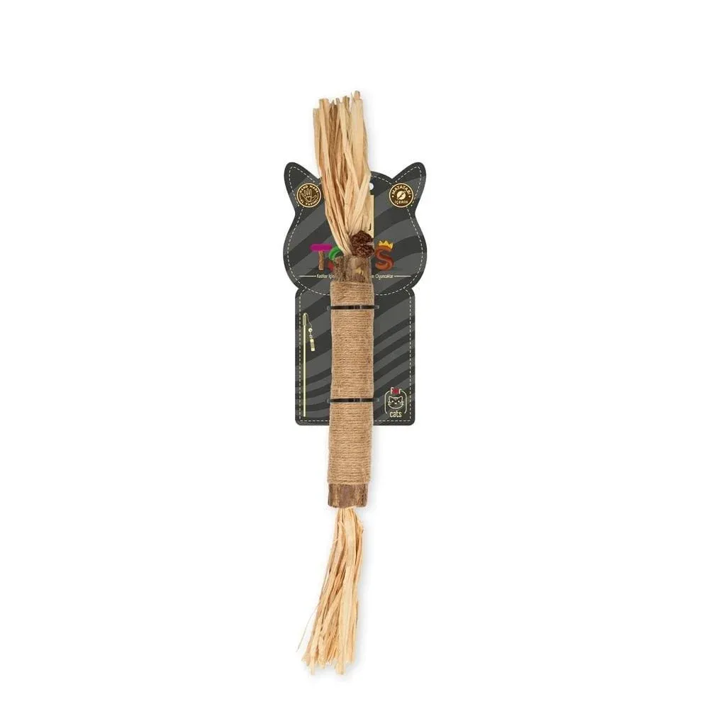Cattie Matatabi İçerikli Kedi Oyuncağı Püsküllü Tırmalama 35Cm