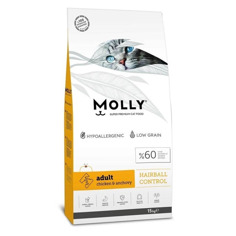 Molly Tavuklu (Renal Care)Yetişkin Kuru Kedi Maması 15 kg (stt.04/2025)