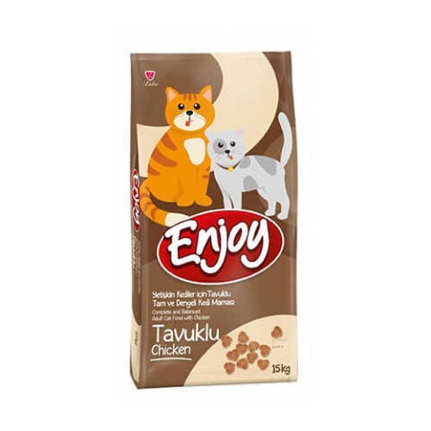 Enjoy Tavuklu Yetişkin Kedi Kuru Maması 15 Kg (stt:01/2028)
