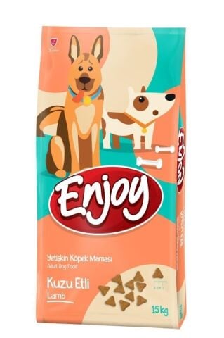 Enjoy Kuzu Etli ve Pirinçli Yetişkin Köpek Maması 15 KG(stt.07/2027)